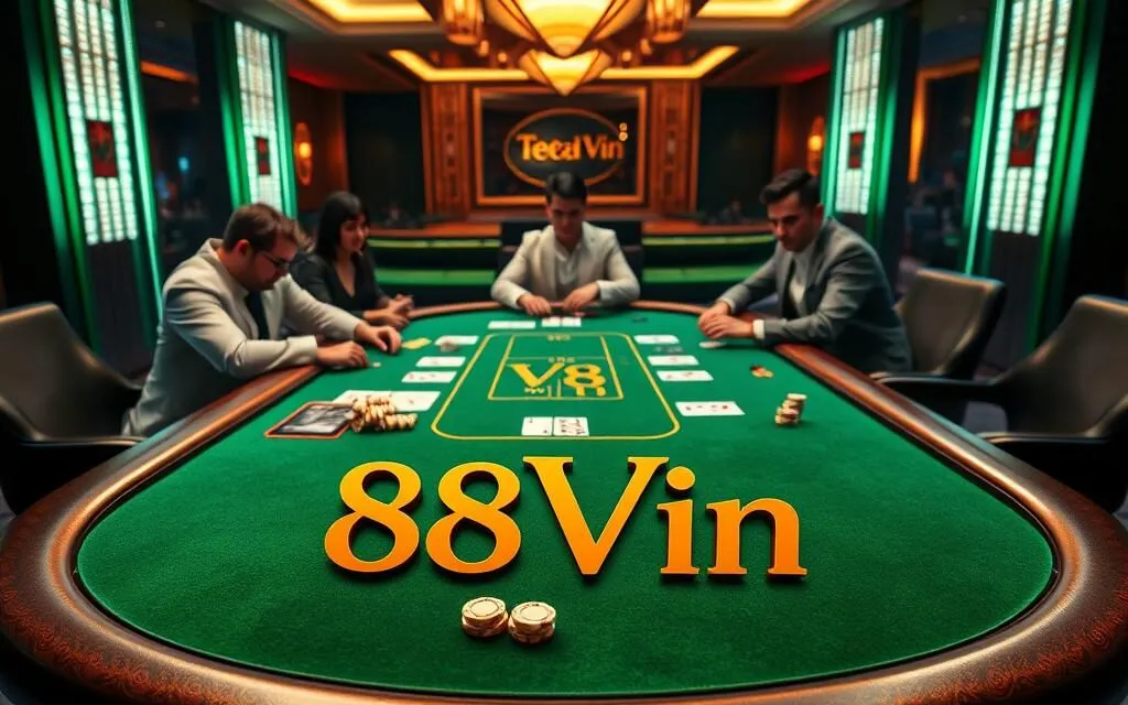 Giao diện game poker texas 88Vin